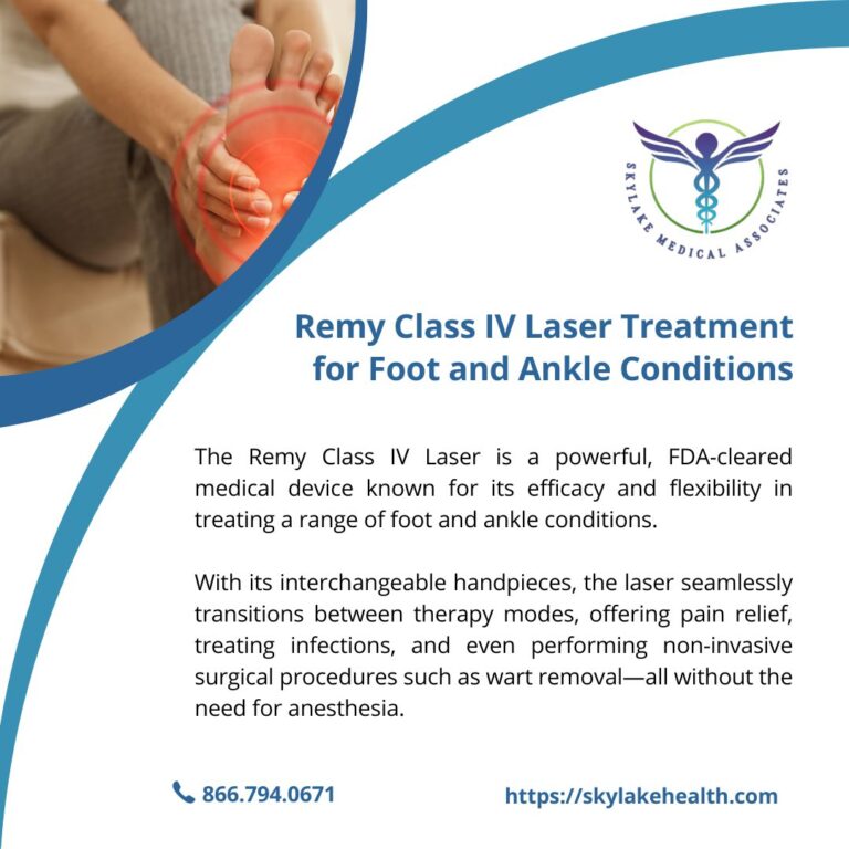 Remy Class IV Laser Treatment for Different Foot and Ankle Conditions